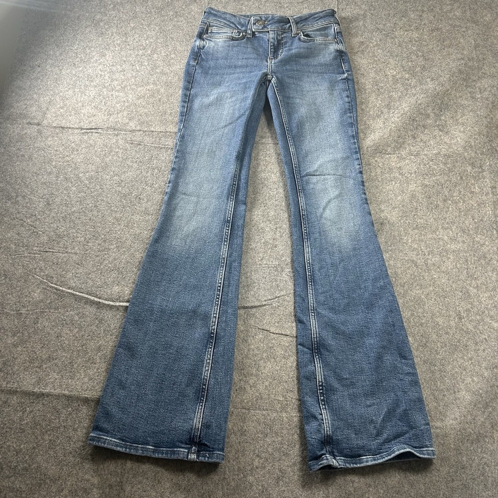 Free People We The The Free Jeans Womens 25 Medium Wash Denim Flare Boot Cut